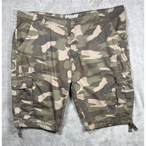 Plugg Camo Cargo Shorts Men’s Big And Tall Size 46 Y2K Outdoors Utility